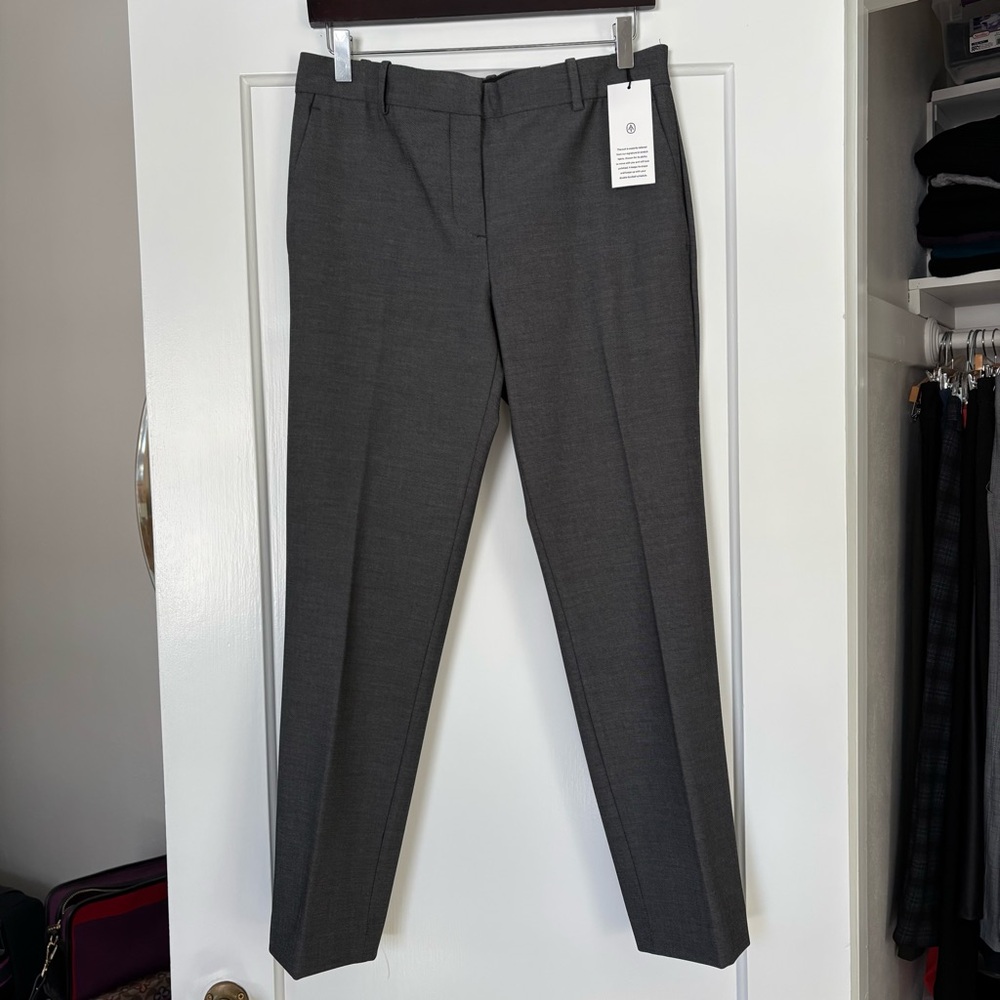 Ann Taylor Ankle Pant In Bi-Stretch - Dark Grey - Size 6
